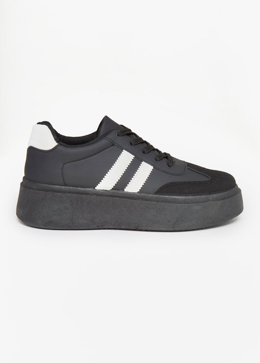 Striped Low Top Sneakers