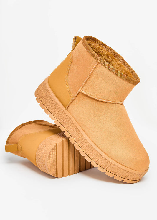 Faux Suede Ankle Boots
