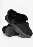 Faux Suede Mules