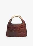 Mini Croc Effect Tote Bag