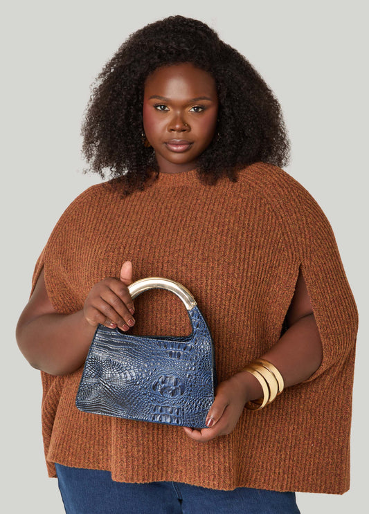 Croc Effect Mini Tote