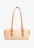 Two Tone Faux Suede Shoulder Bag