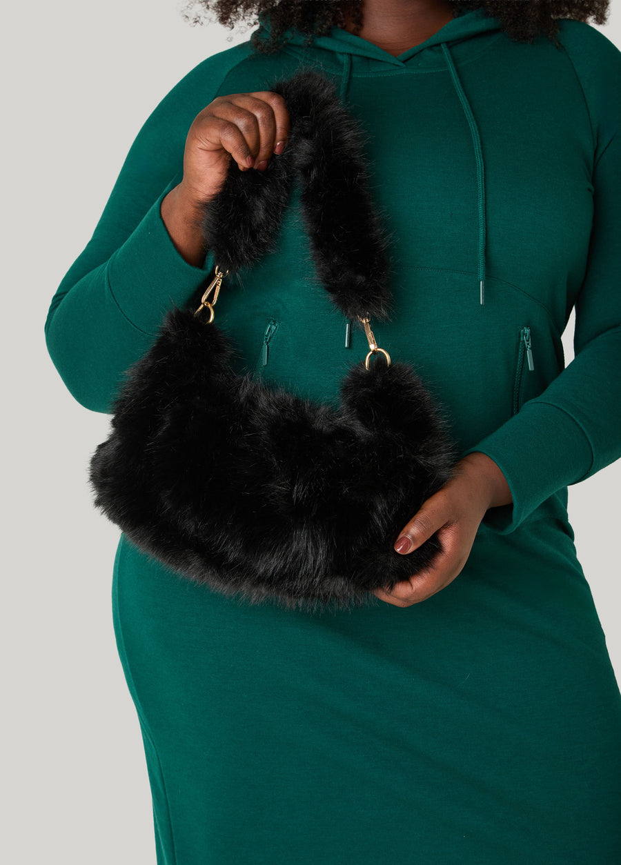 Faux Fur Shoulder Bag