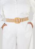 Raffia Stretch Belt