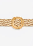Raffia Stretch Belt