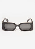 Trendy Swirl Small Rectangle Sunglasses Women Tinted Shades