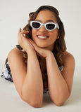 Outlined Cat Eye Sunglasses
