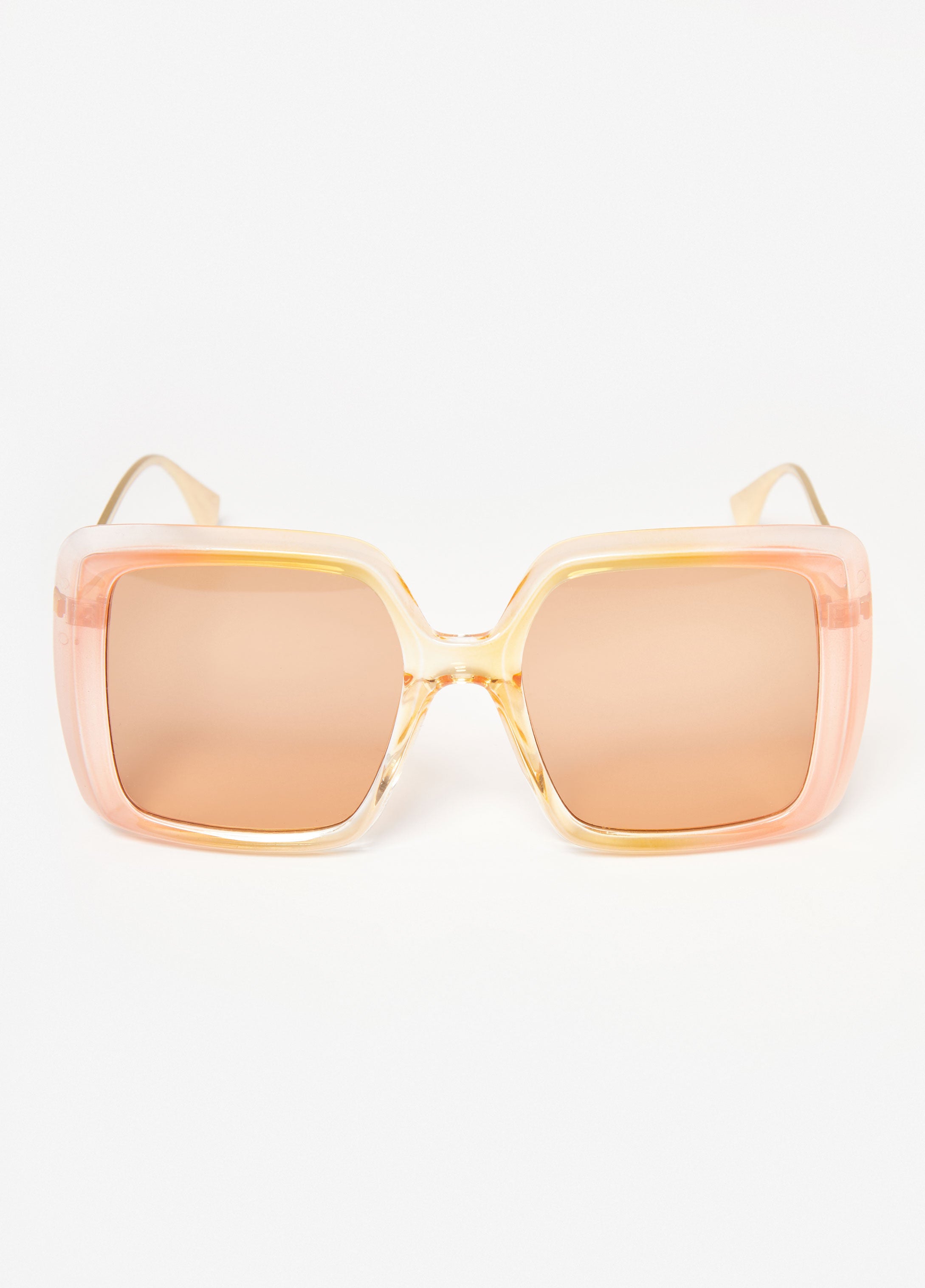 Trendy Ombre Square Sunglasses Women Tinted Shades