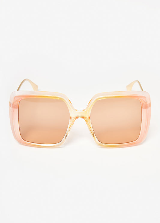 Trendy Ombre Square Sunglasses Women Tinted Shades