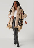 Adrienne Vittadini Plaid Ruana