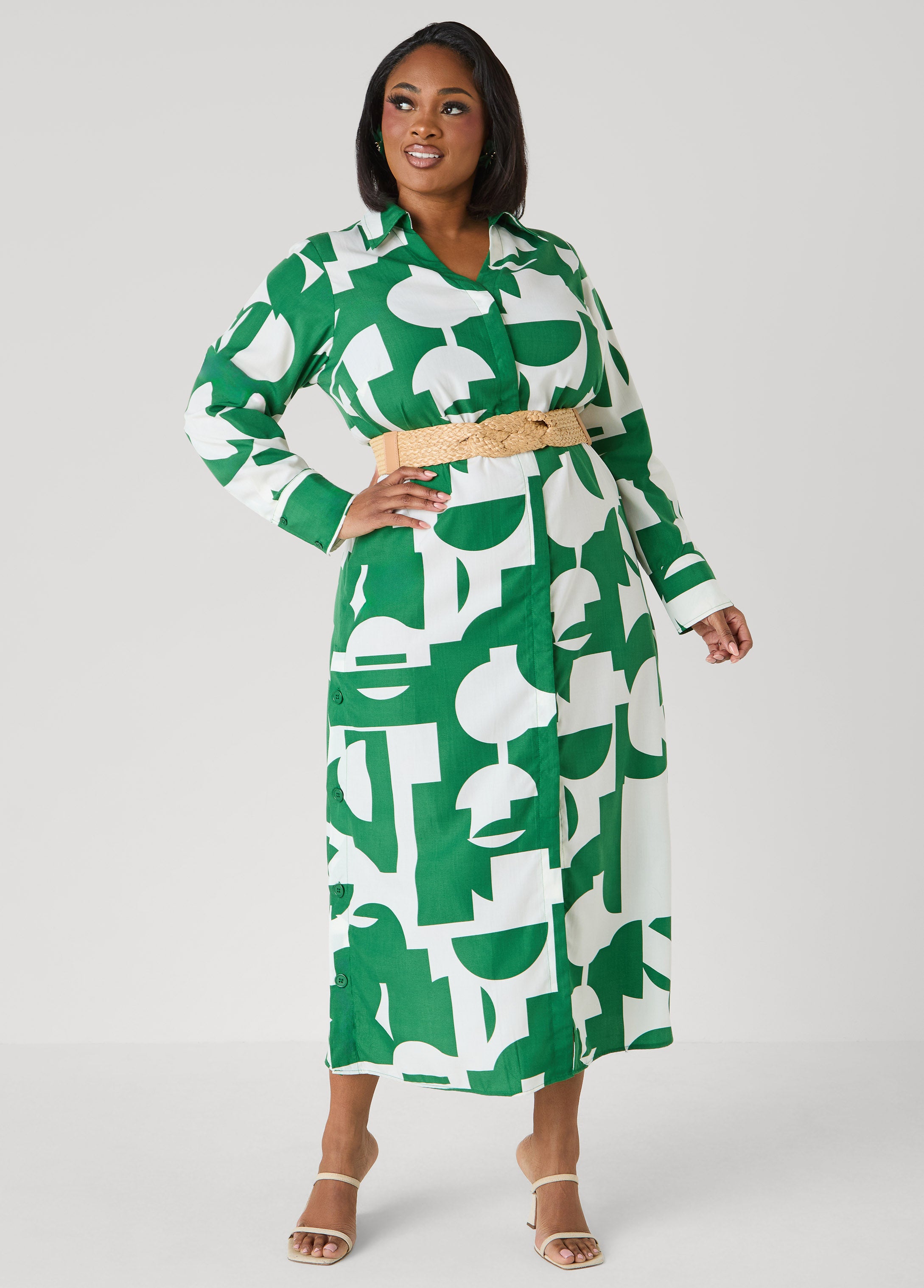 Braided Straw Stretch Belt