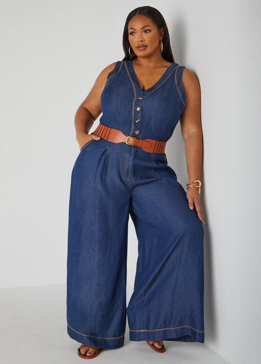 Scalloped Faux Leather Stretch Belt