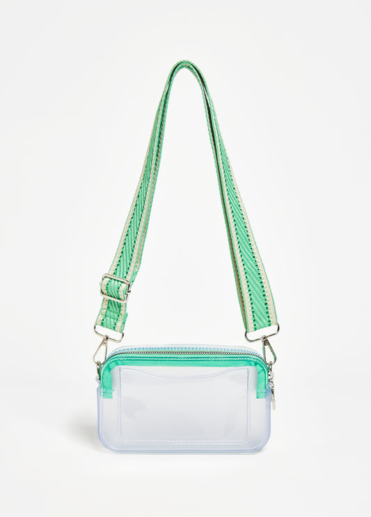 Detailed Clear Crossbody Bag