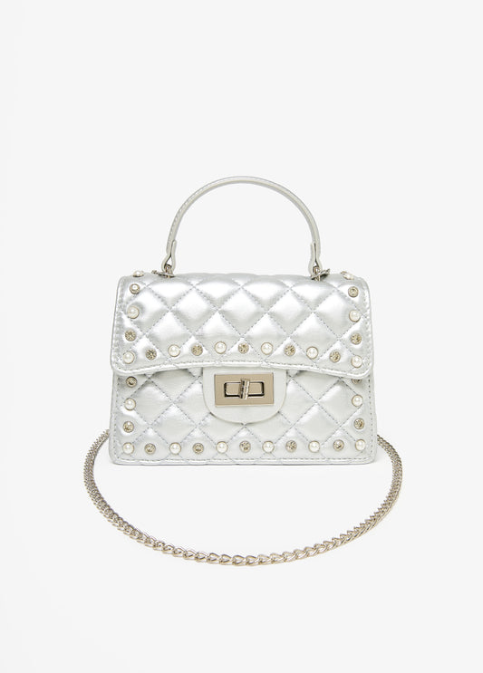 Metallic Quilted Shoulder Bag