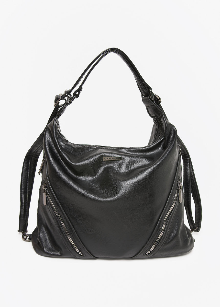 Convertible Faux Leather Bag