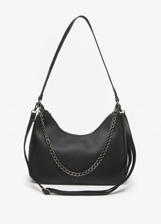 Pebbled Faux Leather Crossbody Bag