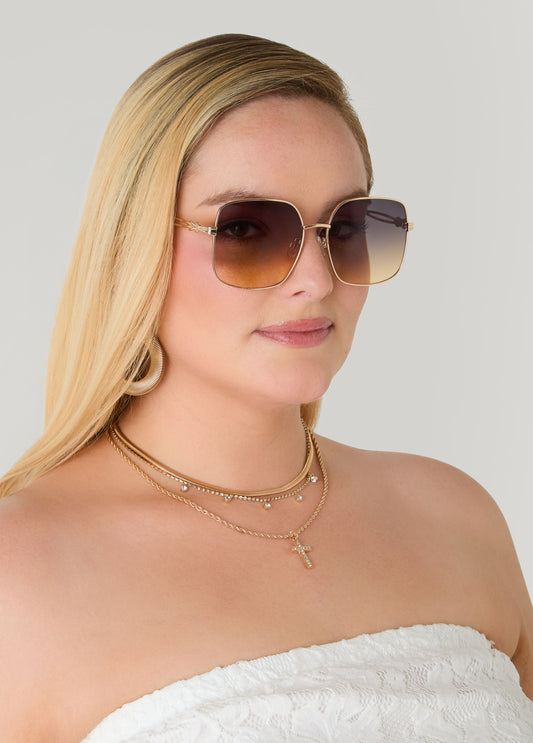 Rectangle Wire Sunglasses