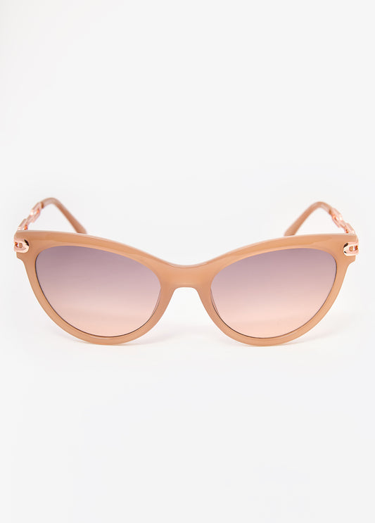 Chain Trimmed Cat Eye Sunglasses