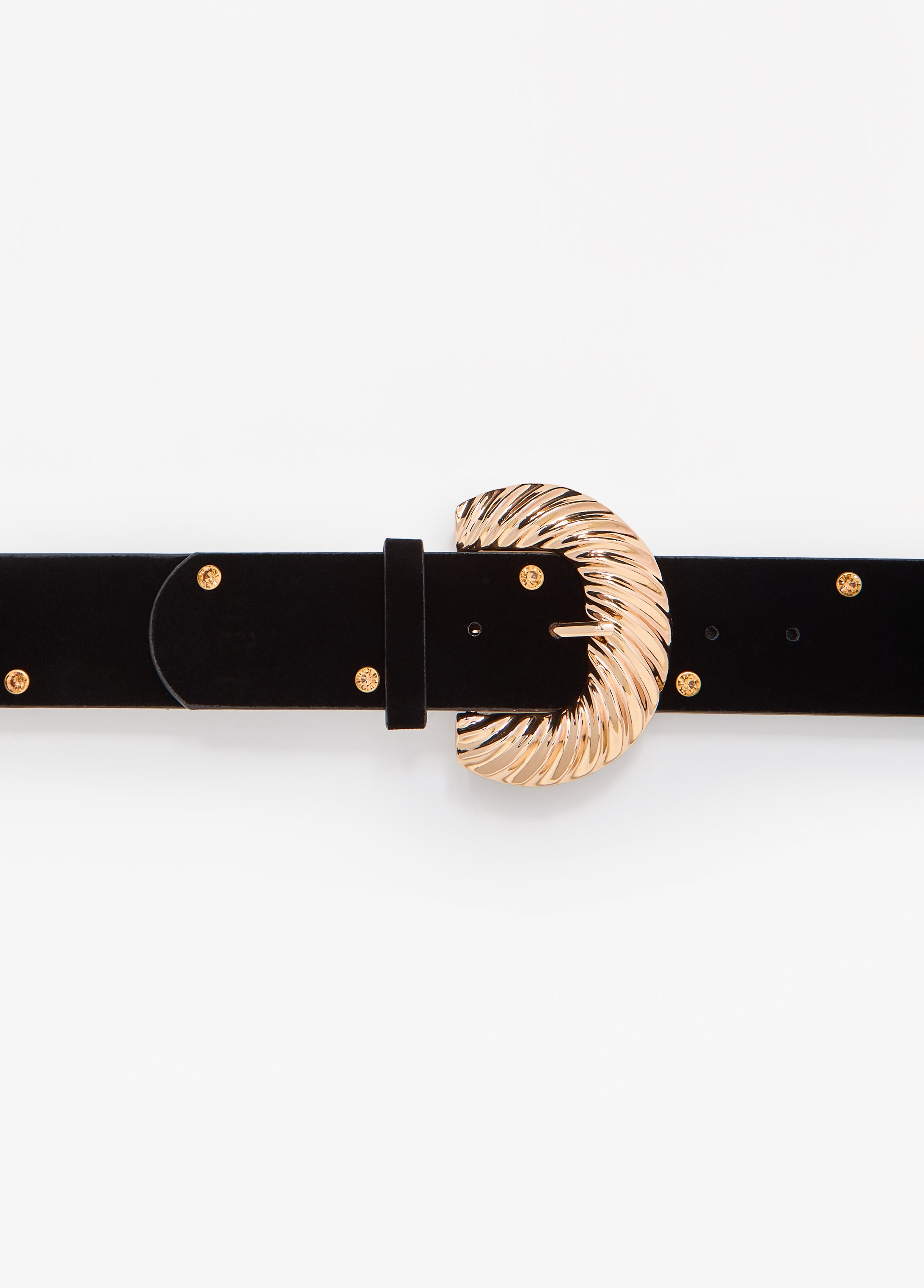 Faux Suede Buckle Waist Belt