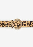 Animal Faux Calf Hair Belt