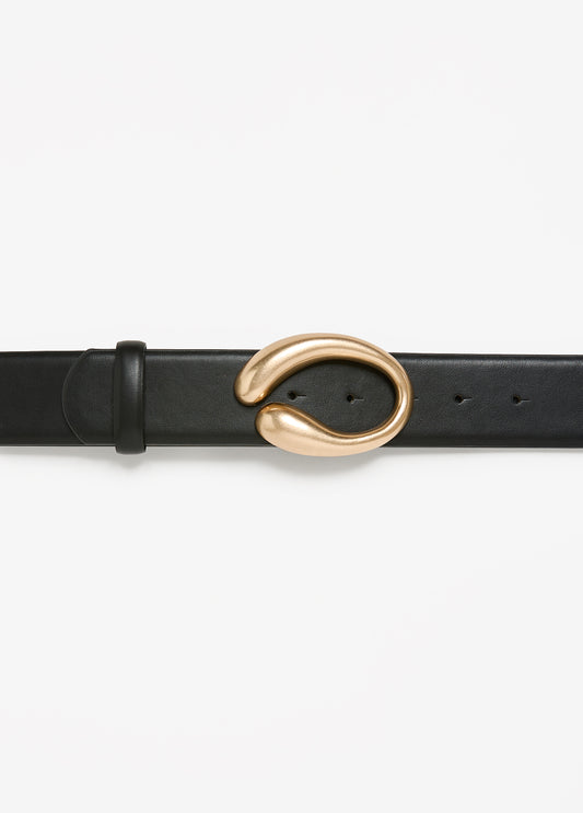 Sculpted Buckle Waist Belt