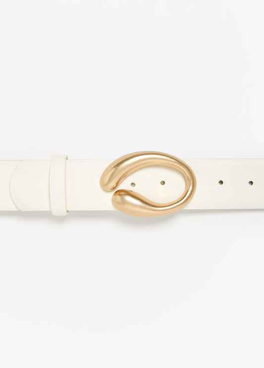 Sculpted Buckled Waist Belt