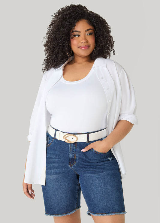 Sculpted Buckled Waist Belt