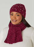 Faux Pearl And Crystal Hat Gift Set