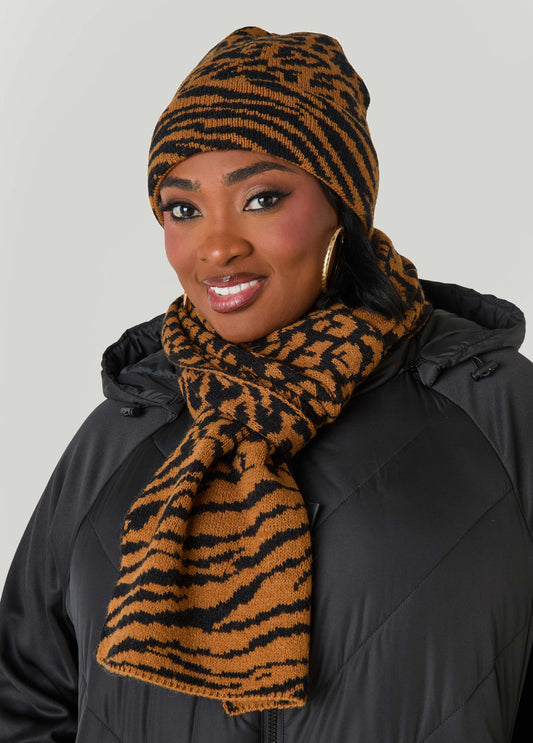 Animal Hat And Scarf Gift Set