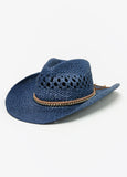 Studded Straw Cowboy Hat