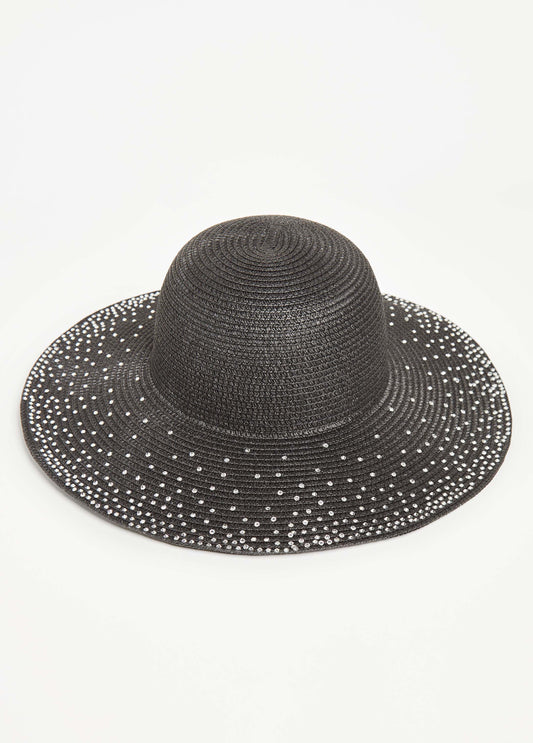 Crystal Straw Hat