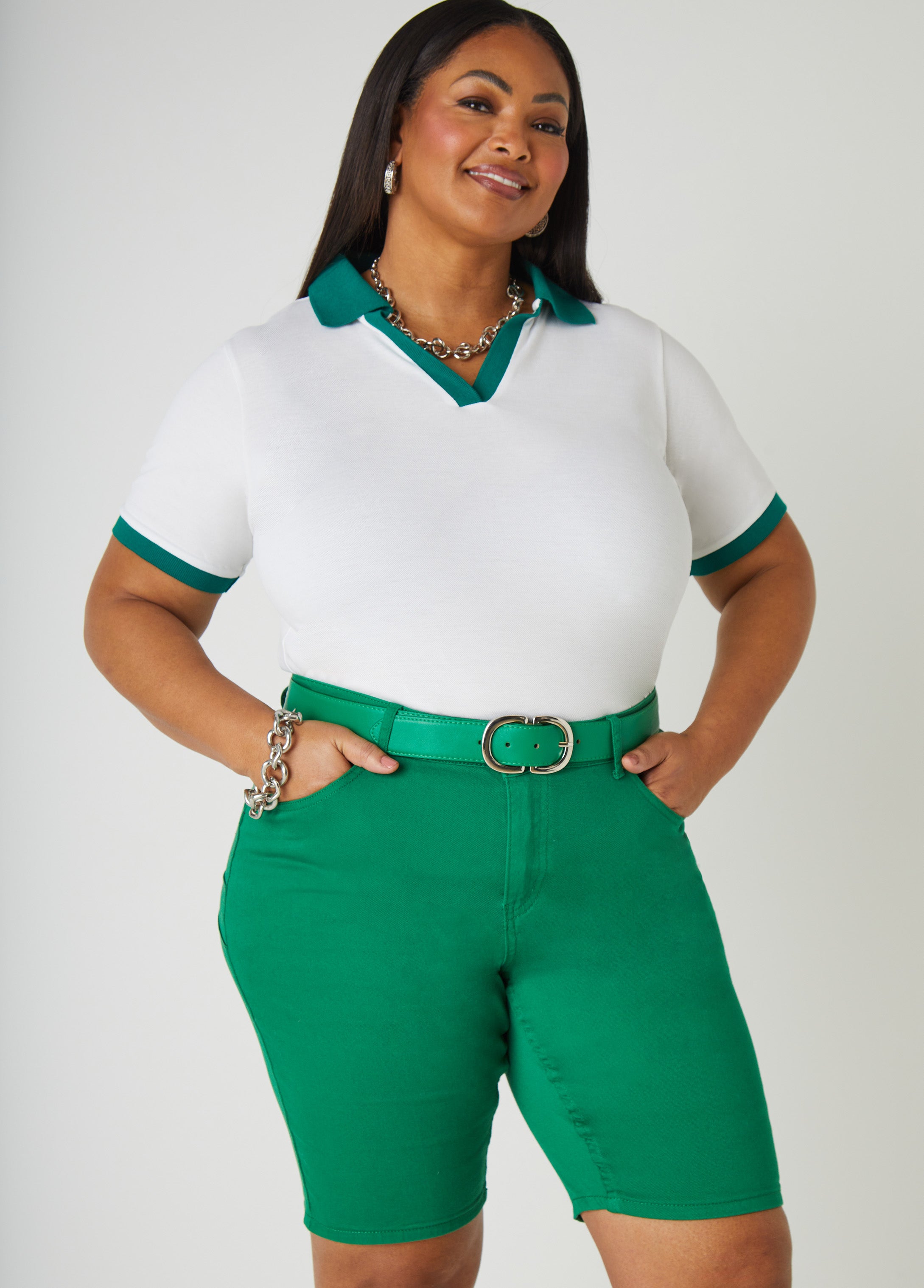Plus Size Trendy Faux Leather Waist Belt Plus Size Vegan Leather Belt
