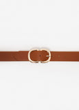 Buckled Faux Leather Waist Belt