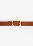 Buckled Faux Leather Waist Belt