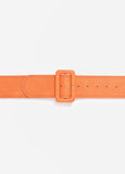 Buckled Faux Leather Belt