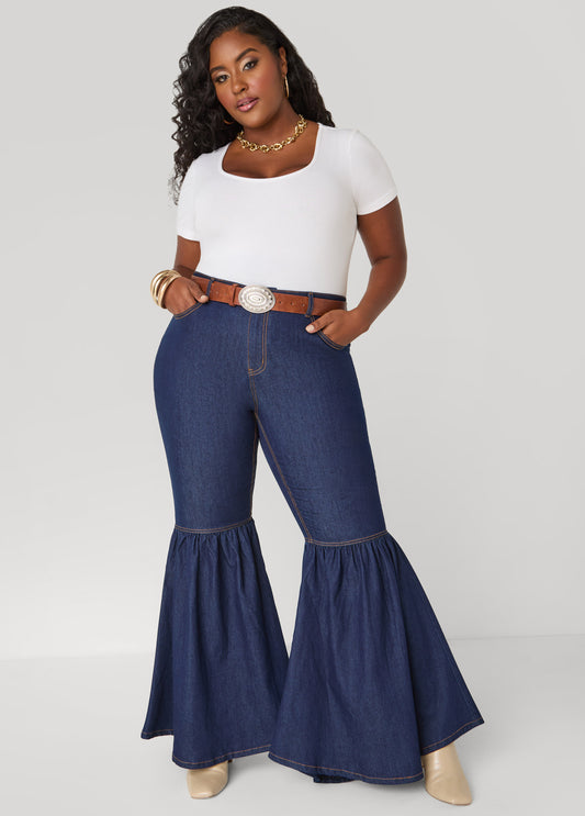 Plus Size Crystal Oval Buckle Belt