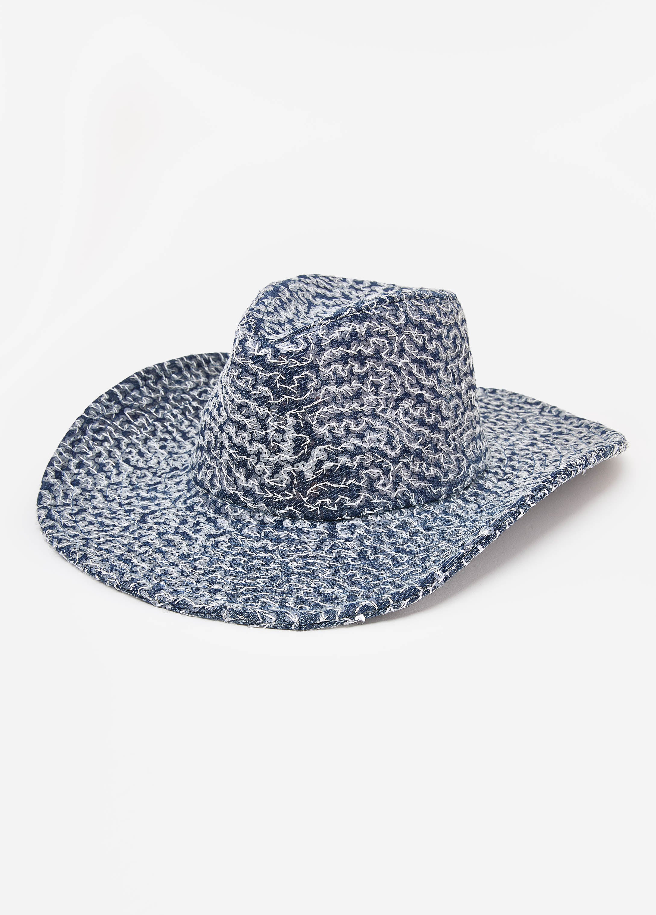 Embroidered Sequin Cowboy Hat