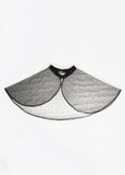 Faux Pearl And Crystal Mesh Capelet