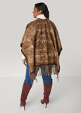 Horse Intarsia Ruana