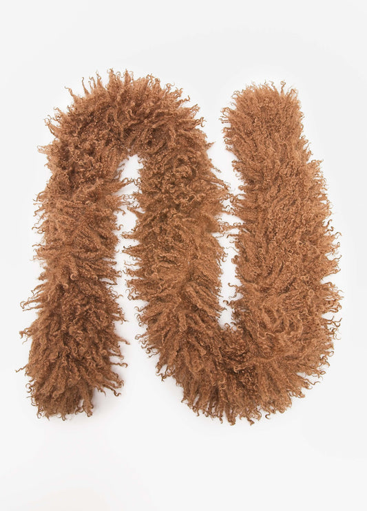 Faux Mongolian Fur Scarf