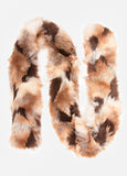 Patchwork Faux Fur Scarf