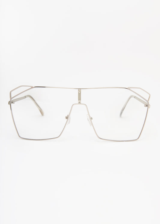 Wire Frame Clear Glasses