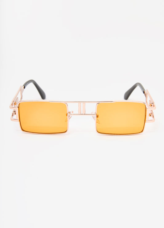 Rectangle Frame Tinted Sunglasses