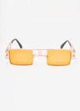 Rectangle Frame Tinted Sunglasses