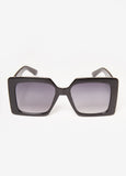 Trendy Oversized Rhinestone Square Shades Affordable Tinted Sunglasses