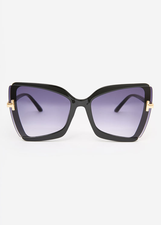 Tinted Square Frame Sunglasses