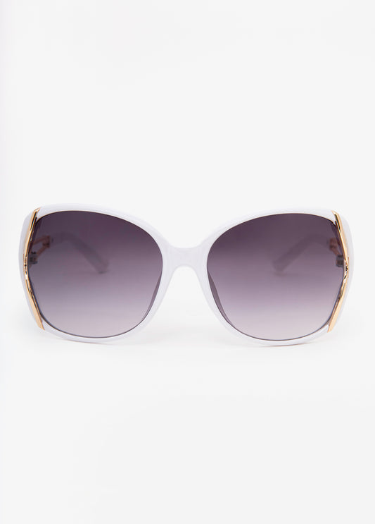 Cutout Round Frame Sunglasses
