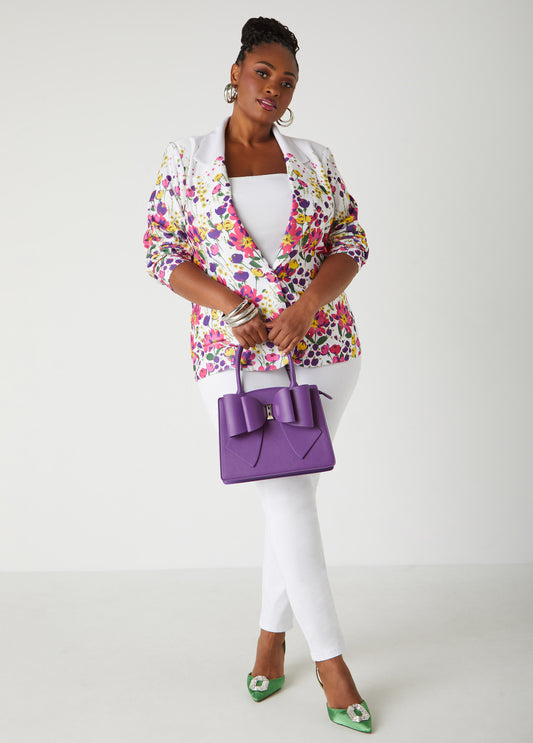 Oversize Bow Embellished Tote