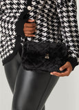 Quilted Faux Fur Bag