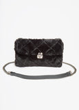 Quilted Faux Fur Bag